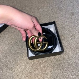 Gucci Black Medium faux belt